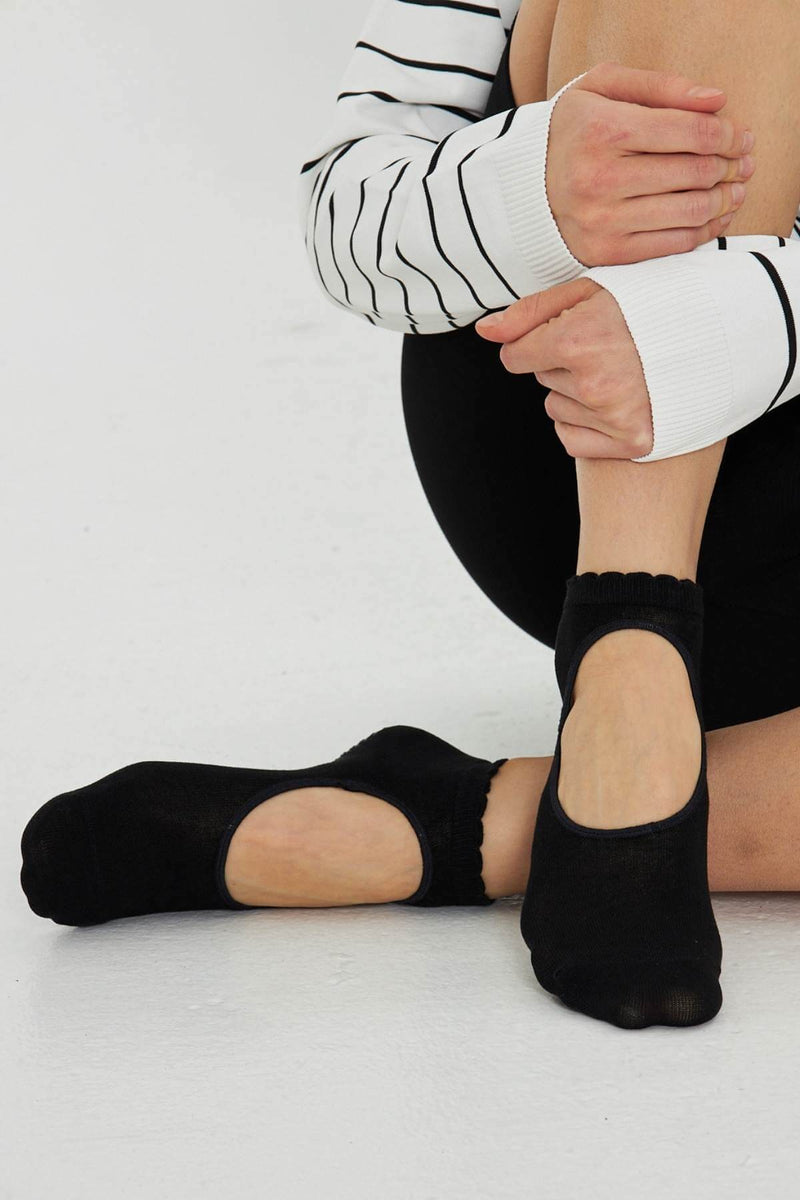 Bonas 3'lü Kadın Kaydırmaz Taban Pilates & Yoga Patik Çorap